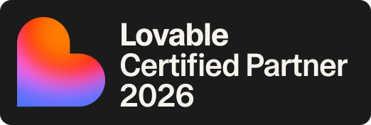 Lovable Certified Partner 2026 badge for Sinem Tali